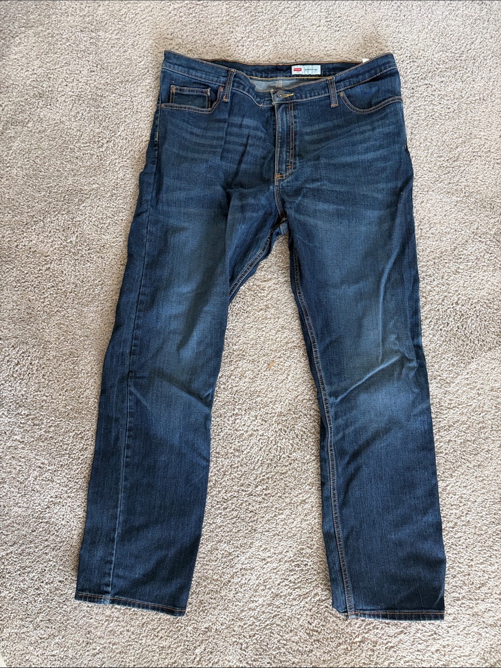 Wrangler Straight Fit Dark Blue Men's Jeans